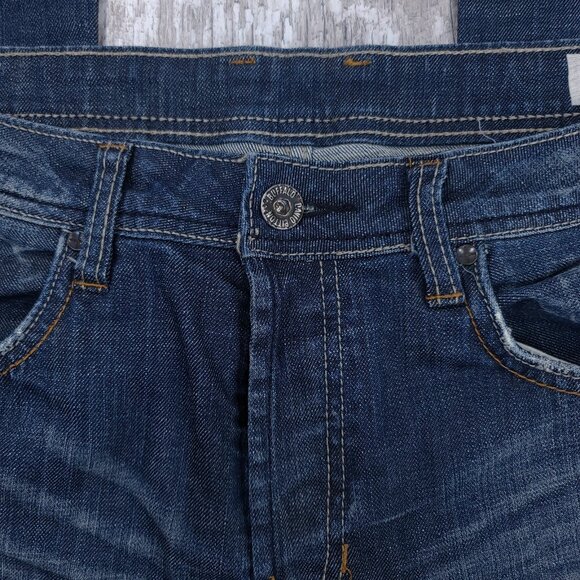 Buffalo Jeans Mens 36x34 Blue Denim King Bootcut Dark Wash Western Pants - Picture 6 of 8